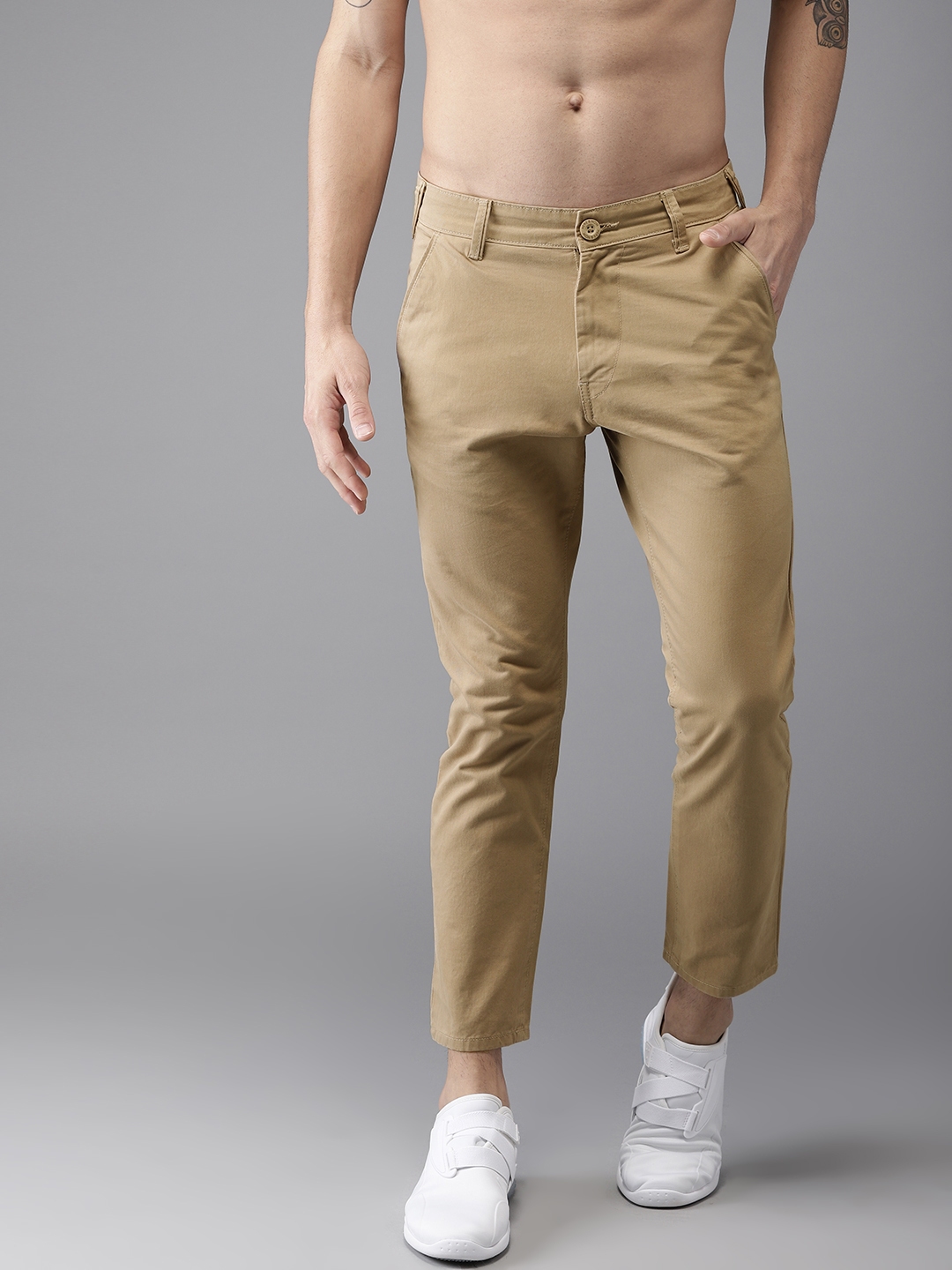 mens skinny cropped chinos