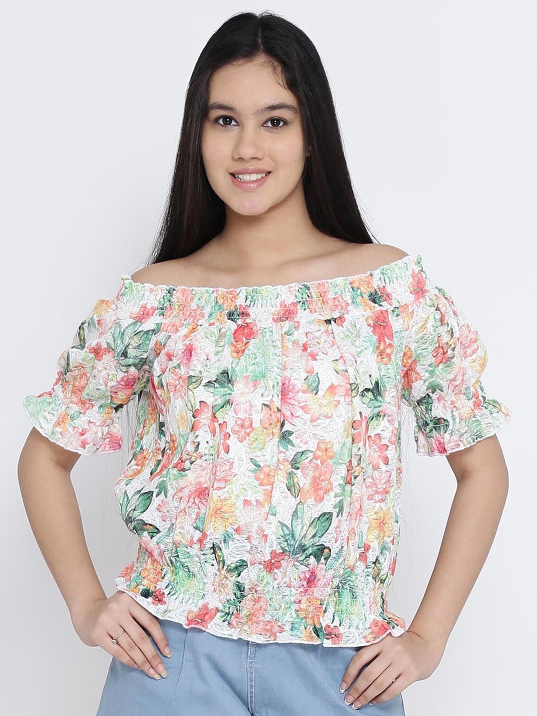 Buy Natilene Girls Multicoloured Printed Top Tops for Girls 5595084 Myntra