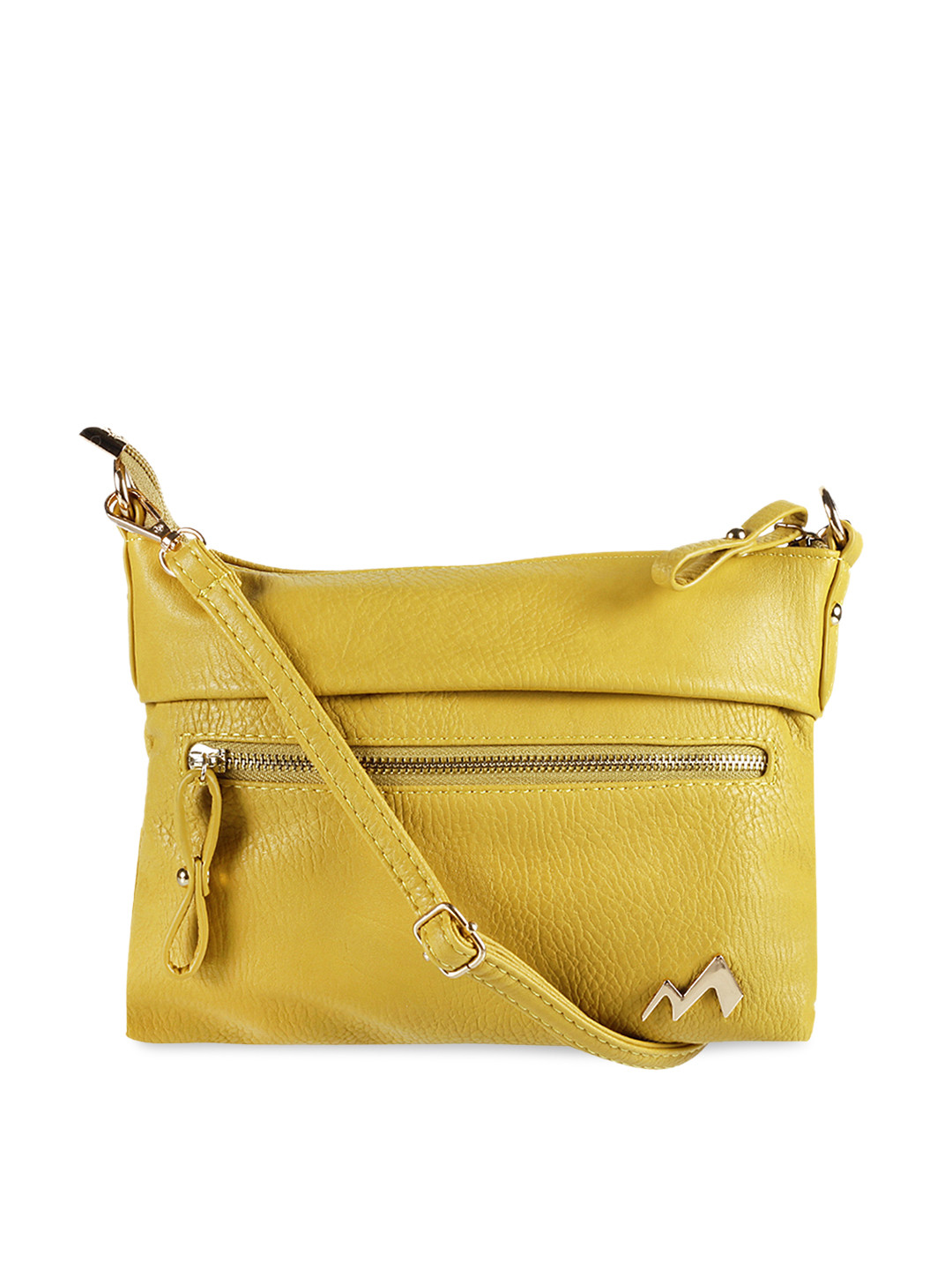 Buy Metro Yellow Solid Sling Bag Handbags for Women 5597197 Myntra