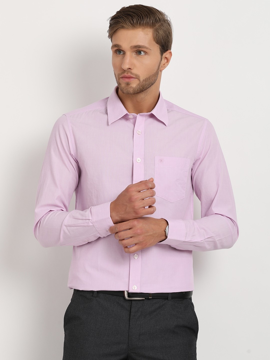 mens pink polo dress shirt