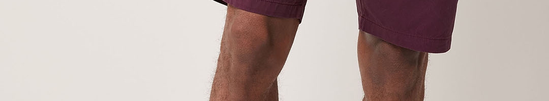 Buy Next Men Burgundy Slim Fit Chino Shorts - Shorts for Men 5642827 ...