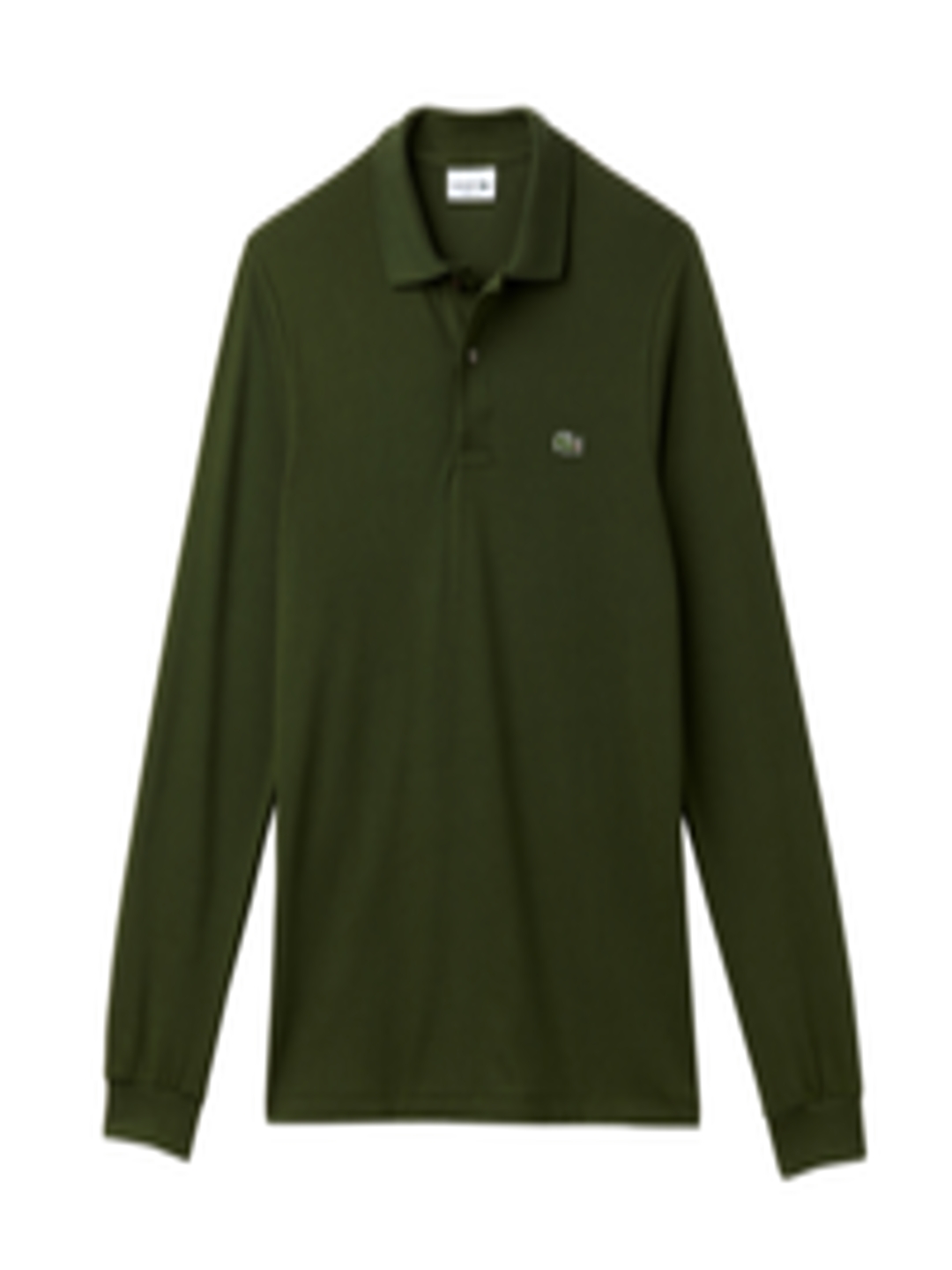 Buy Lacoste Men Olive Green Solid Polo Collar T Shirt - Tshirts for Men ...