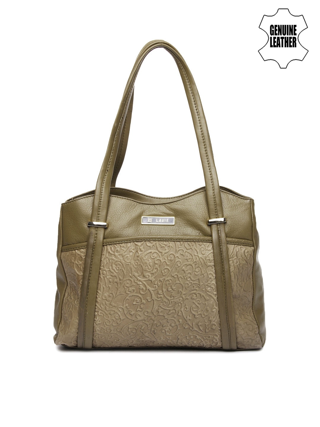 Buy Lavie Olive Green Leather Handbag Handbags for Women 565432 Myntra