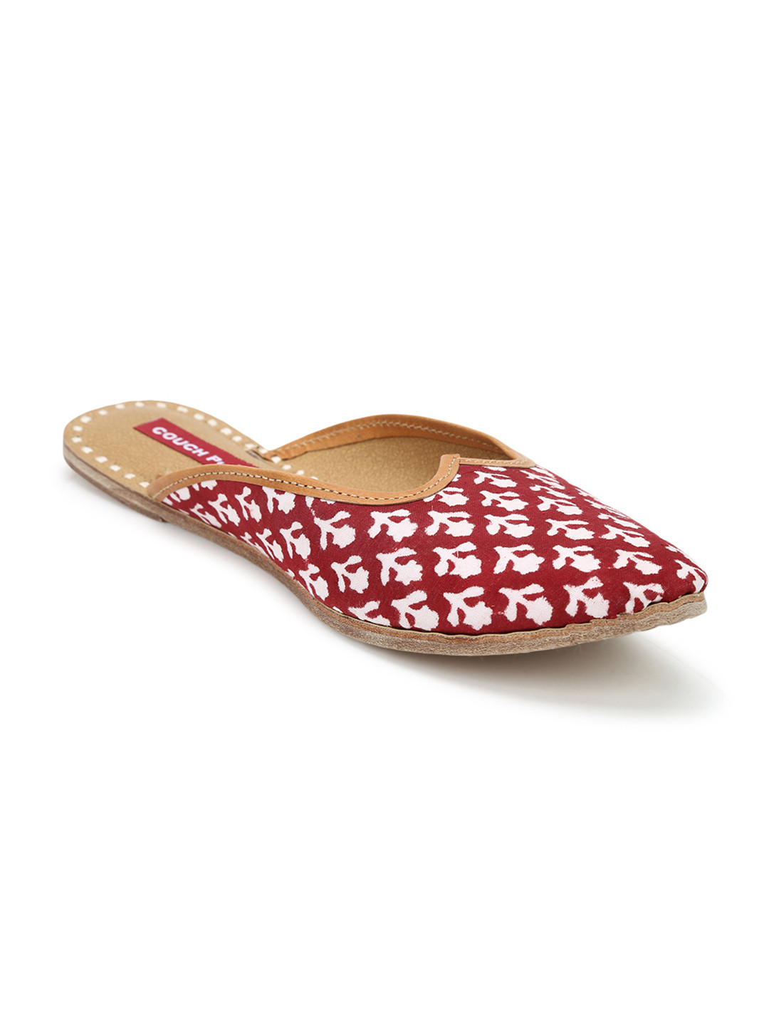 Buy Couch Potato Women Maroon Mojaris Casual Shoes for Women 5657910