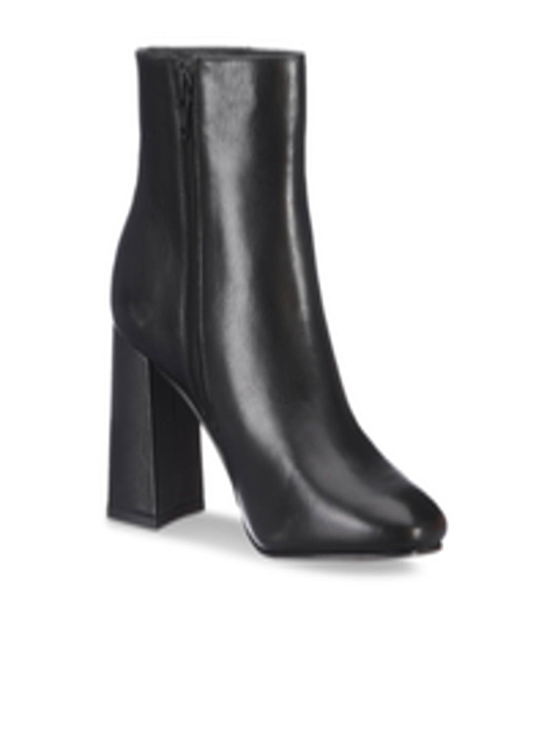 Buy Saint G Black Leather Ankle Boots - Boots for Women 5680542 | Myntra