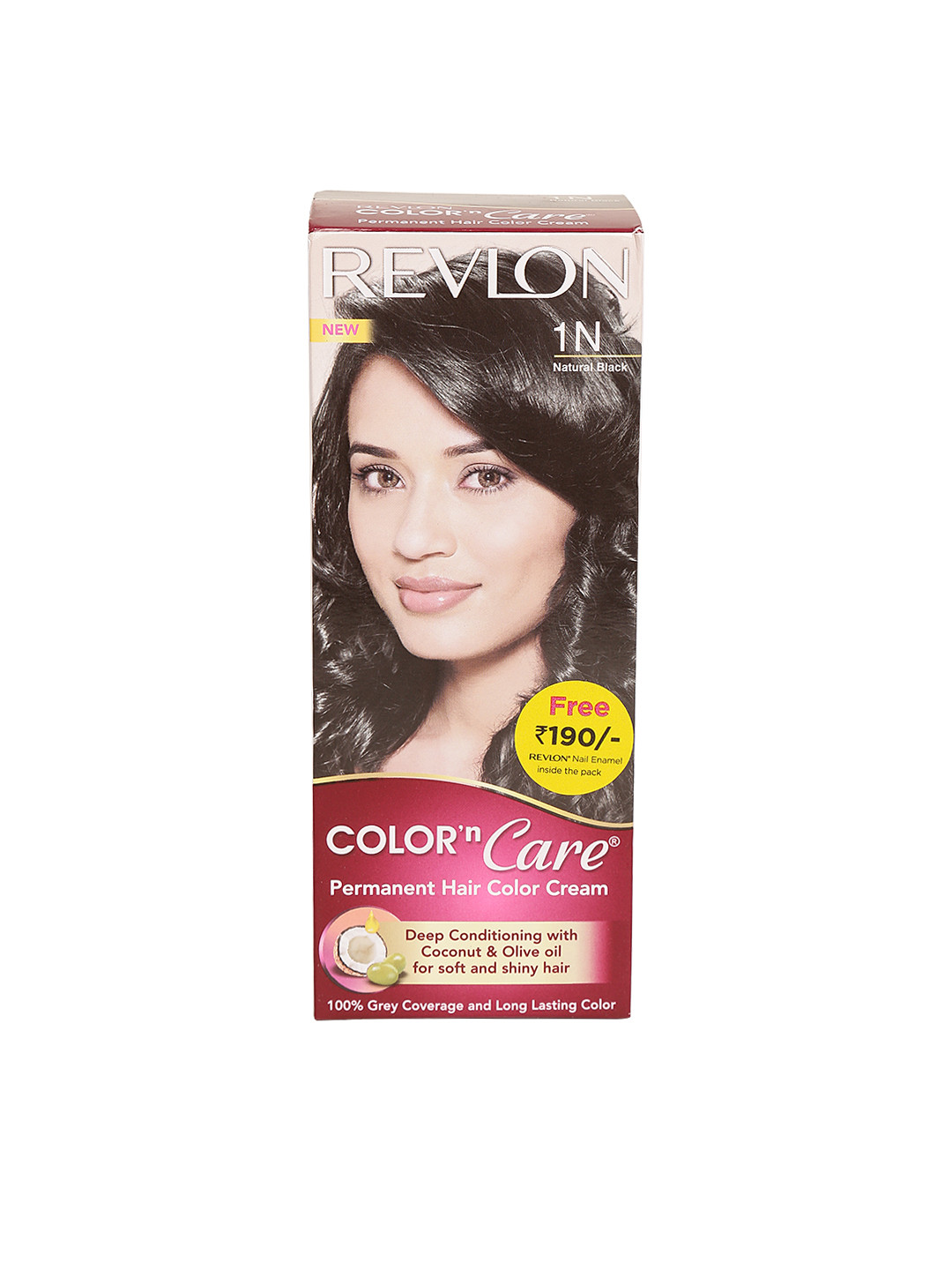 Buy Revlon Unisex Natural Black Color'N Care Permanent Hair Color Cream