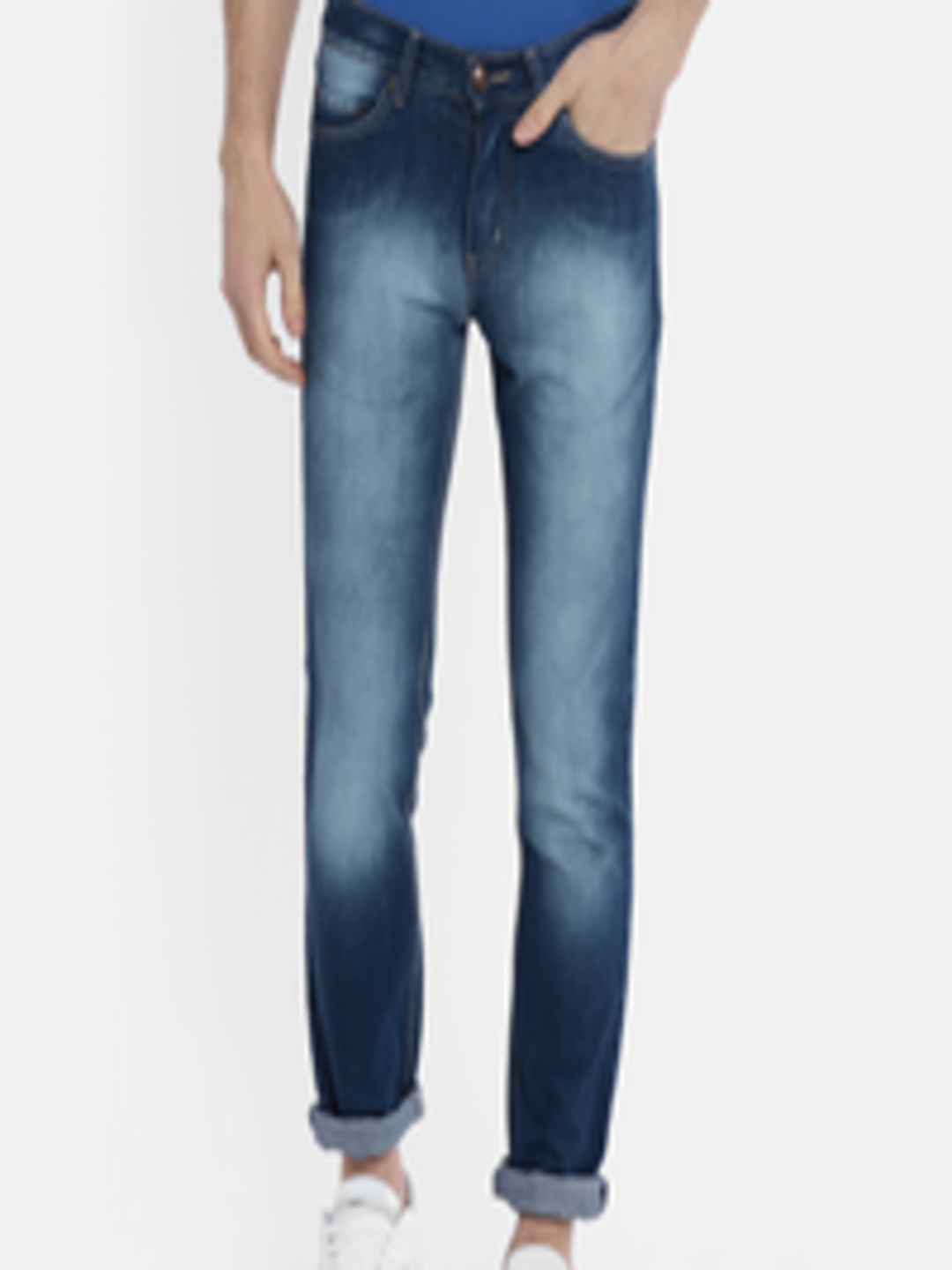 Buy American Crew Men Blue Slim Fit Mid Rise Clean Look Jeans - Jeans ...
