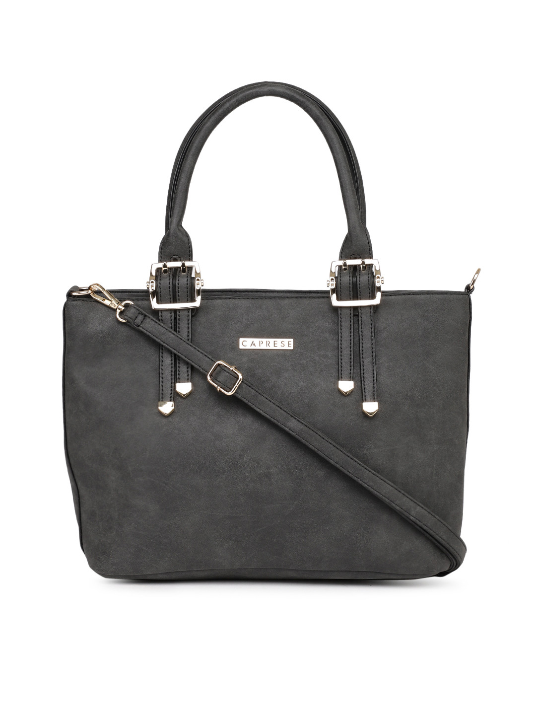 Buy Caprese Black Solid Shoulder Bag Handbags for Women 5795321 Myntra