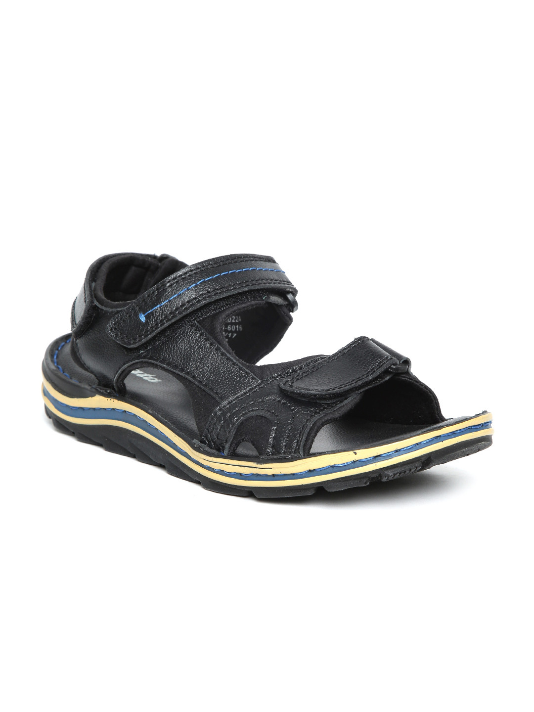 Buy Bata Men Black Leather Comfort Sandals Sandals for Men 5801741