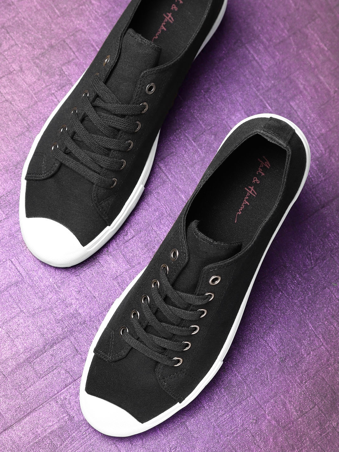 mast and harbour black sneakers