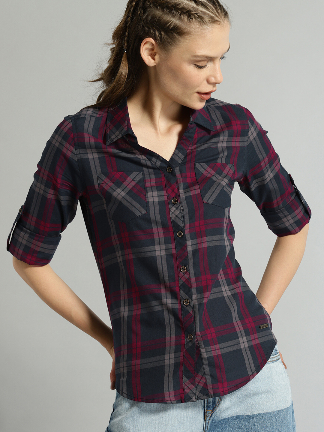 Women'S Blue Nancy Regular Fit Casual Shirt main image 0