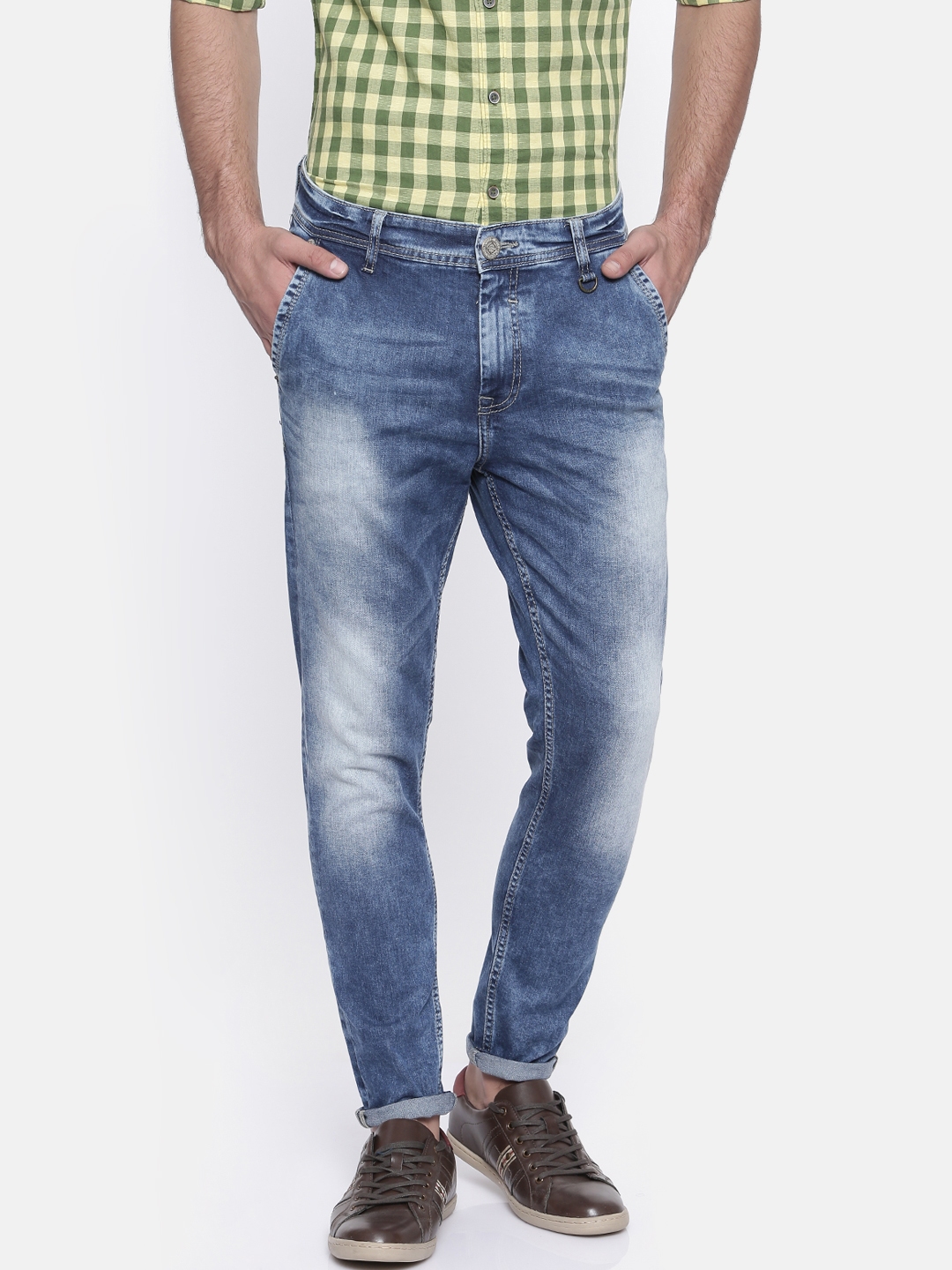 mufti slim men blue jeans