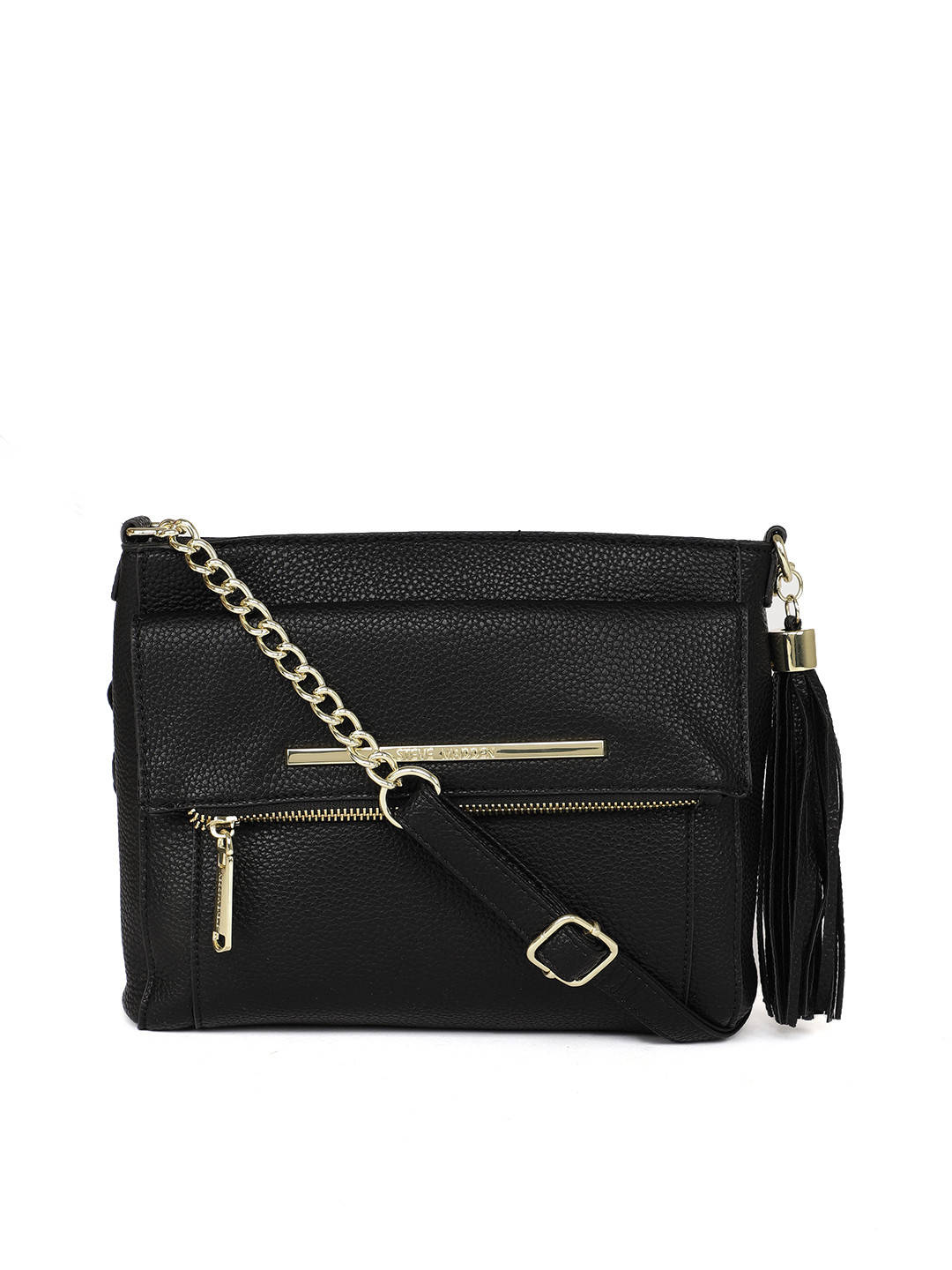 Buy Steve Madden Black Textured Sling Bag Handbags for Women 5909976 Myntra