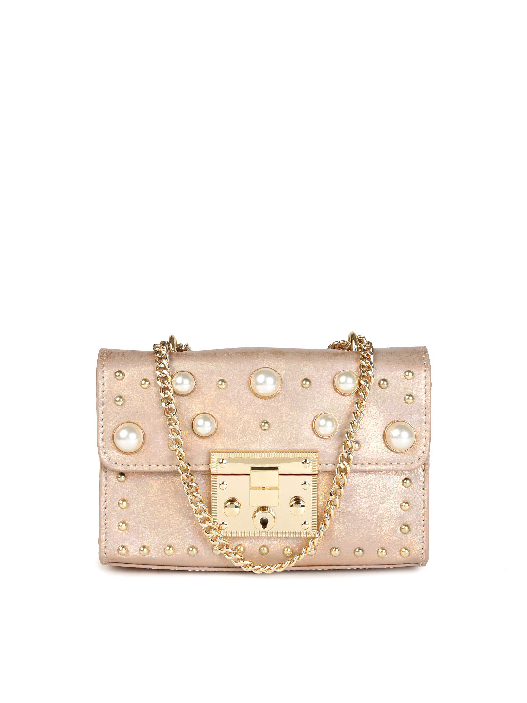 Buy Steve Madden Pink Embellished Sling Bag Handbags for Women