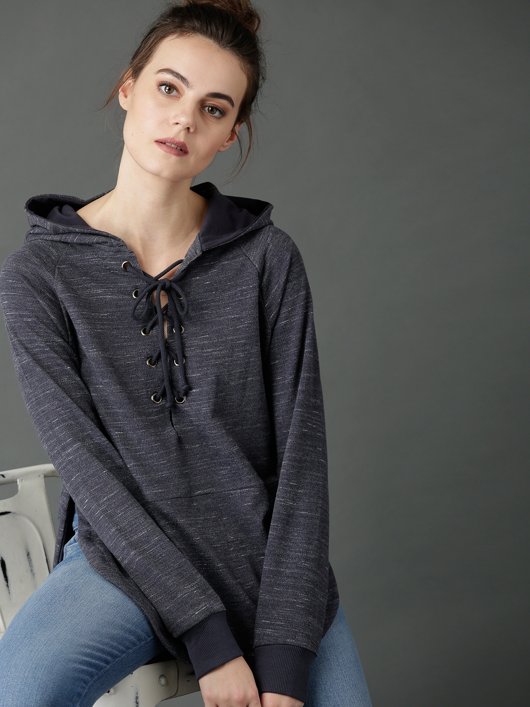 womens navy blue sweatshirt