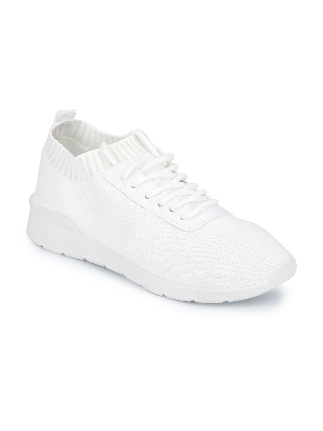 truffle collection white solid sneakers