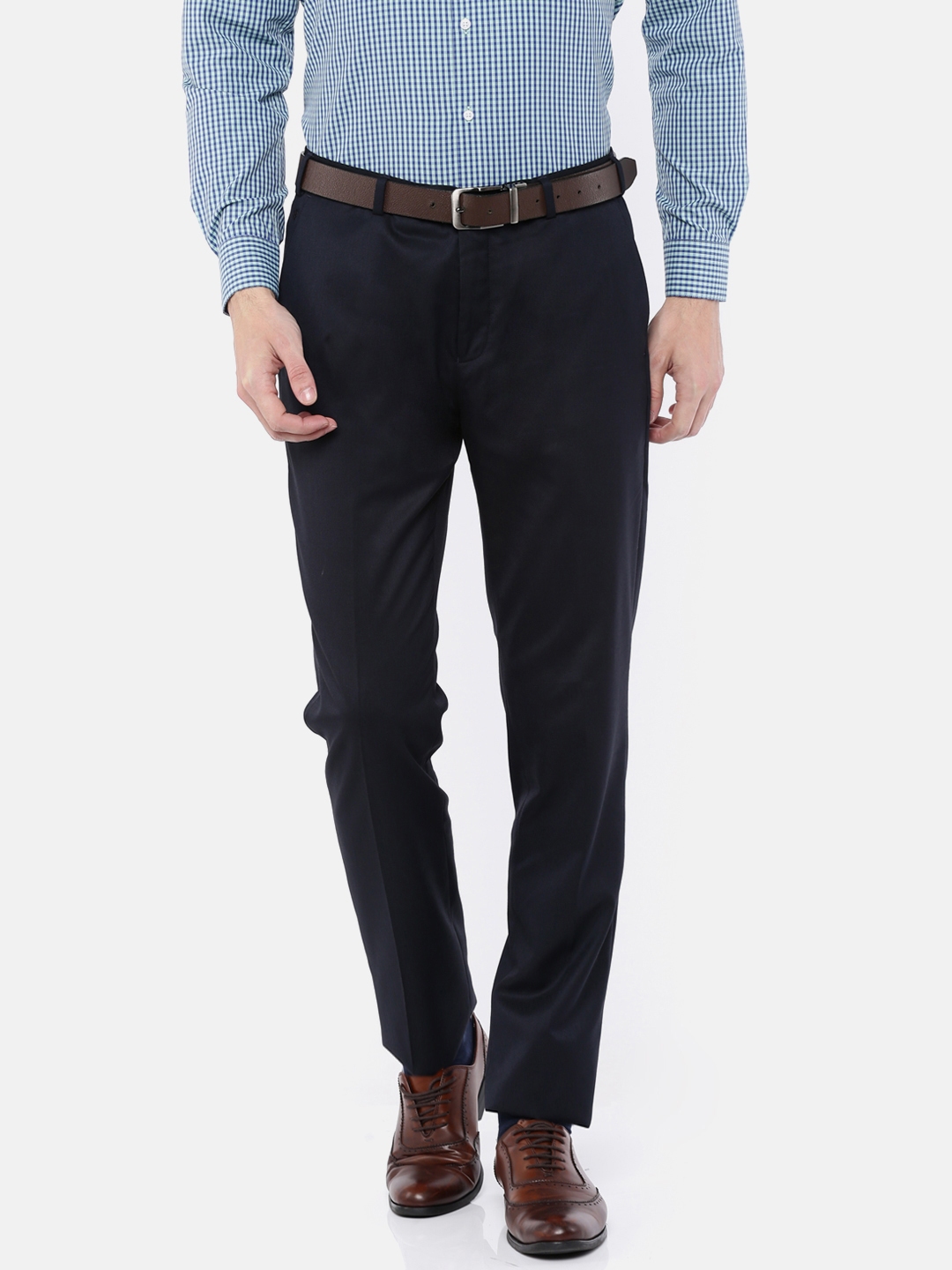 navy blue formal trousers mens