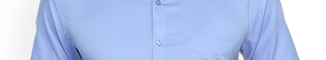 Buy V Dot Men Blue Slim Fit Solid Formal Shirt - Shirts for Men 6015103 ...