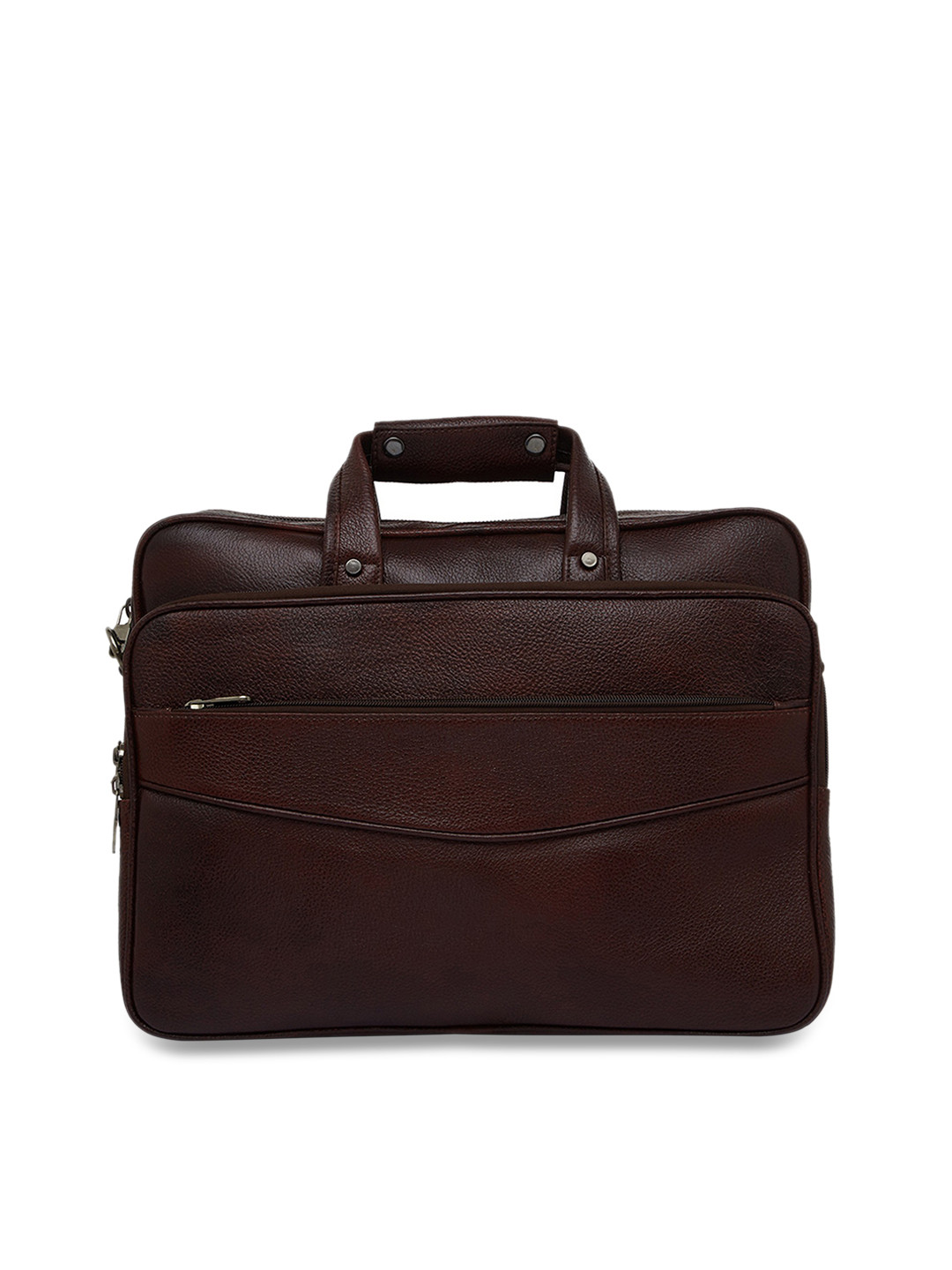 Buy Leather World Unisex Brown Solid Laptop Bag Laptop Bag for Unisex