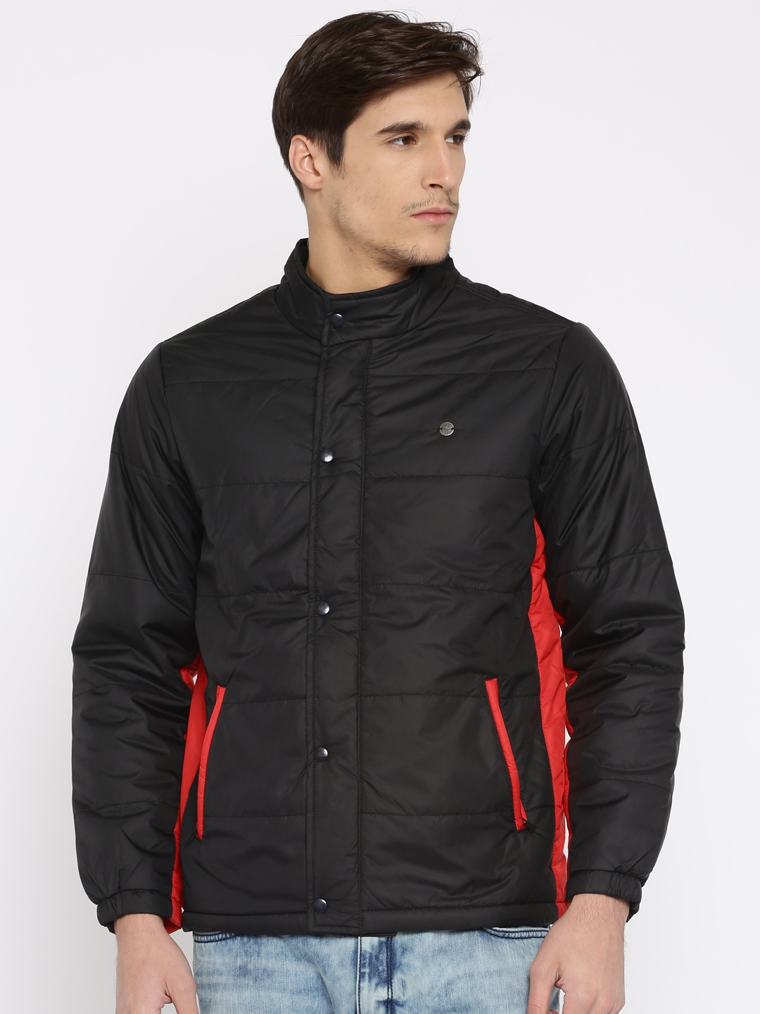 Buy Peter England Black Padded Jacket - Jackets for Men 606867 | Myntra