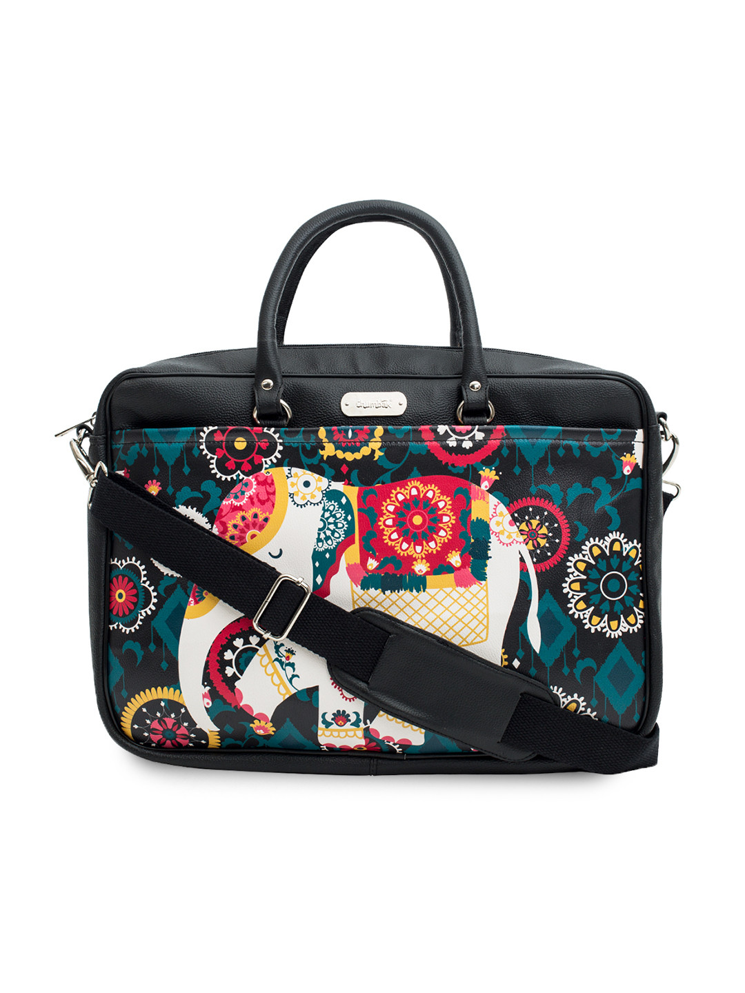 Buy Chumbak Unisex Black Printed Laptop Bag Laptop Bag for Unisex