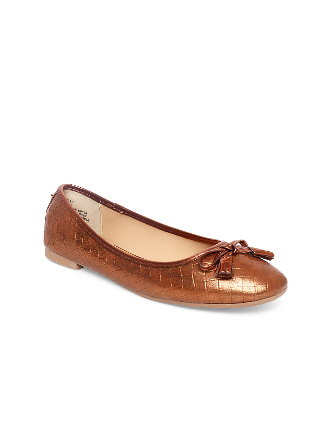 Buy Dune London Women Copper Toned Solid Ballerinas Flats for Women