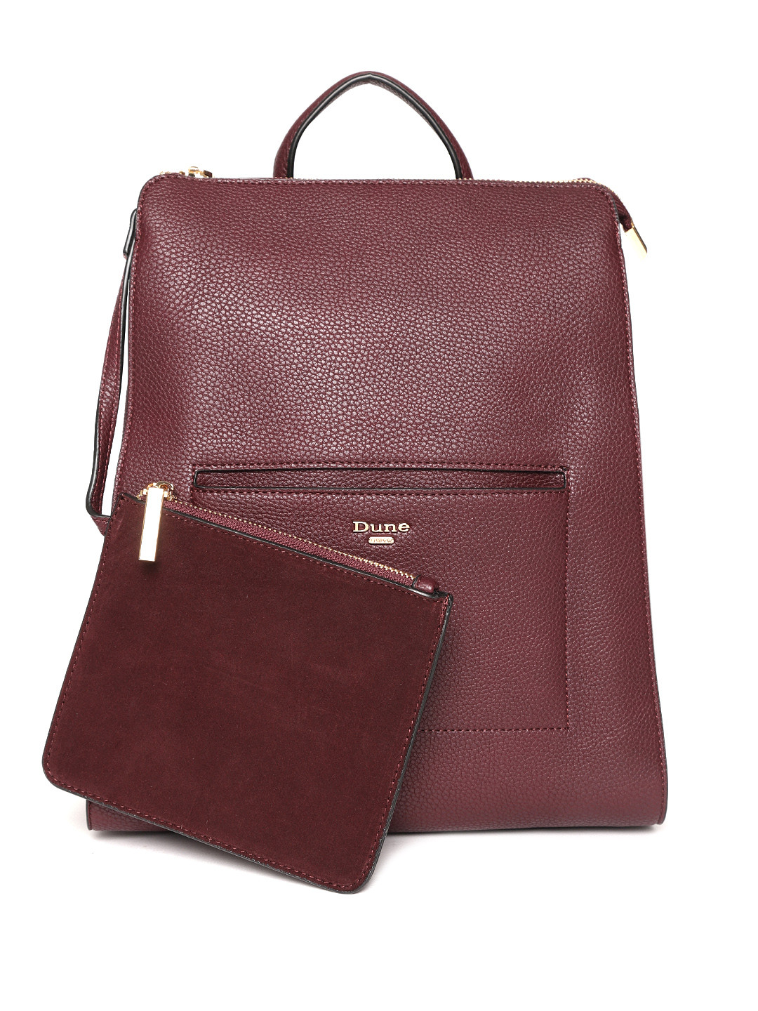 Buy Dune London Women Burgundy Solid Backpack Backpacks for Women