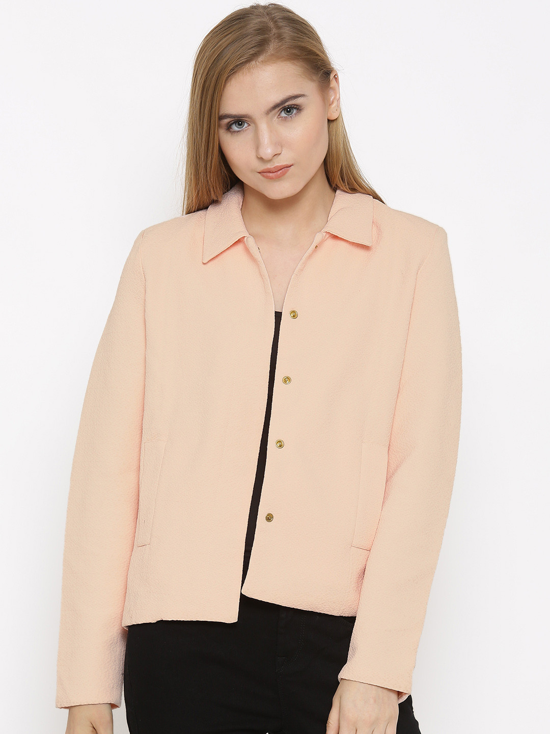 Buy Vero Moda Women Peach Coloured Jacket Jackets for Women 638346