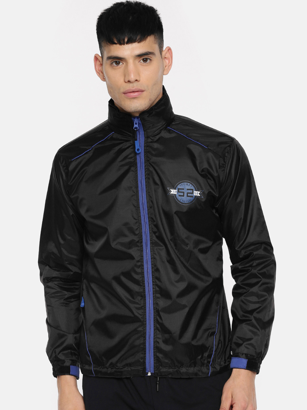 Buy Sports52 Wear Black Hooded Rain Jacket Rain Jacket for Men