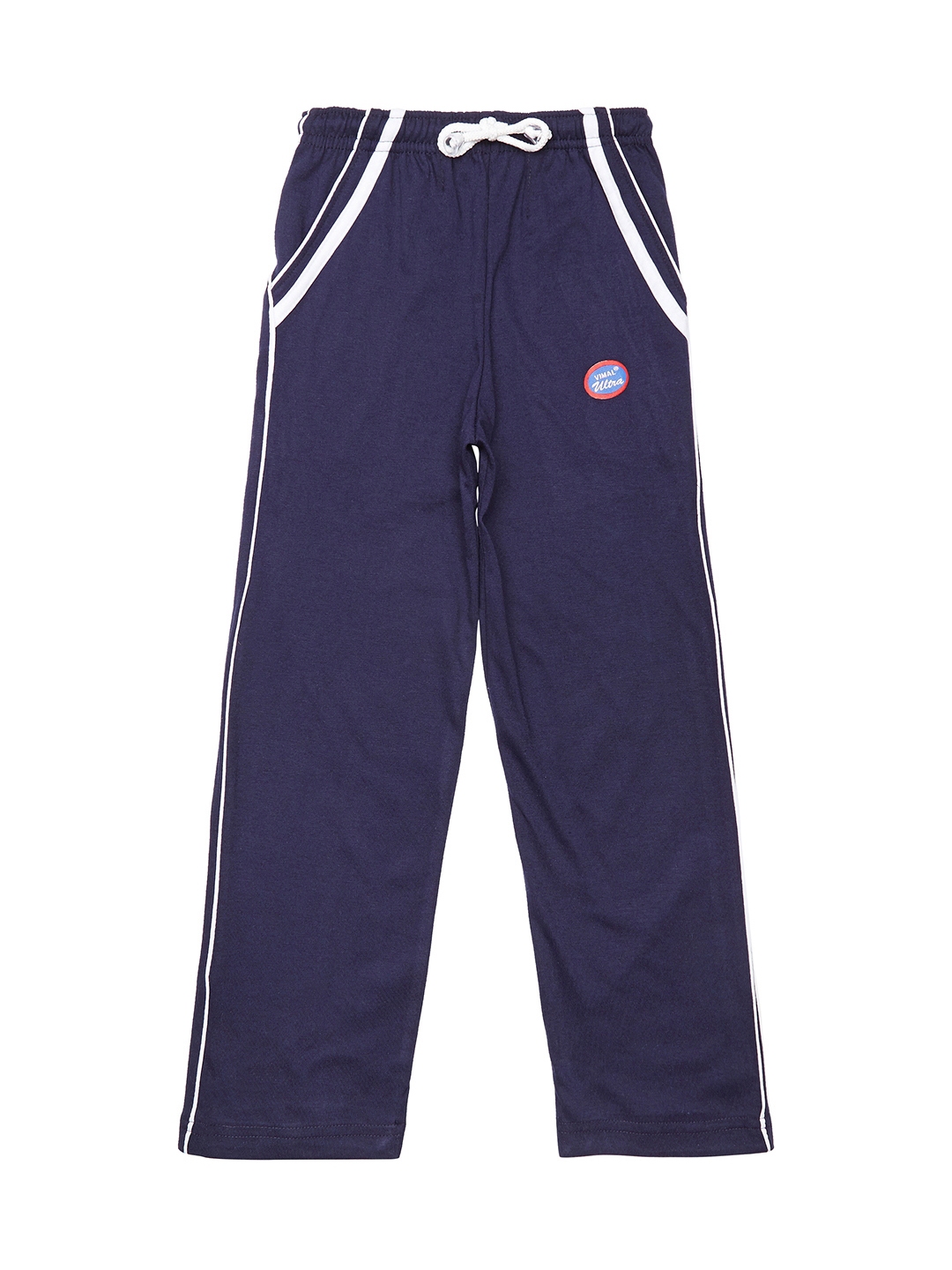 Buy VIMAL JONNEY Girls Navy Blue Solid Track Pants - Track Pants for ...