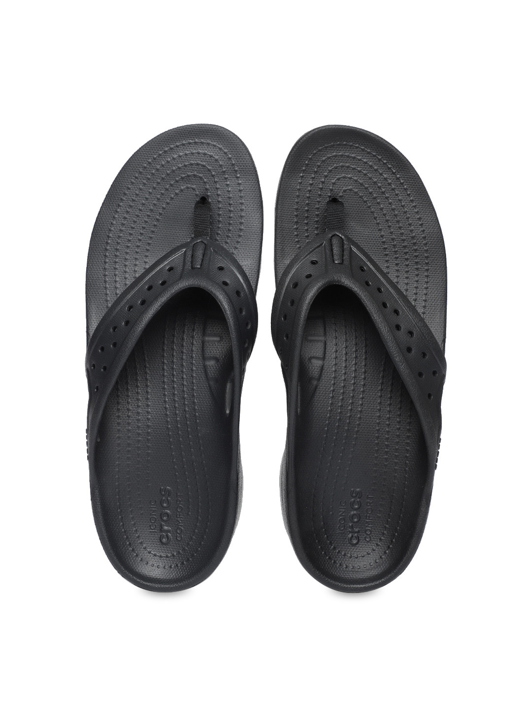 mens croc flip flops size 9