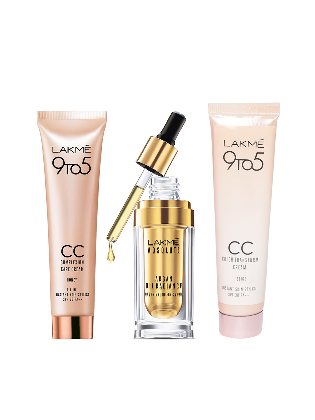 Buy Lakme Women Pack Of 3 Beauty Kit Face Serum And Gel for Women