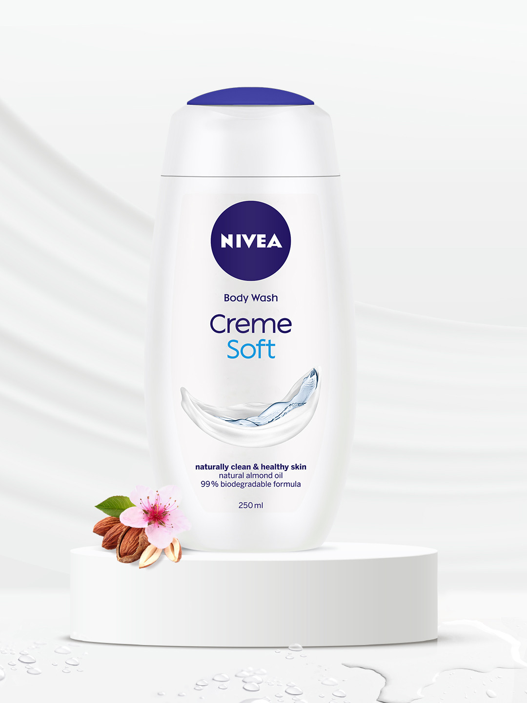 Buy Nivea Creme Soft Shower Cream Soft Naturally Clean & Healthy Skin Natural Almond Oil 250ml