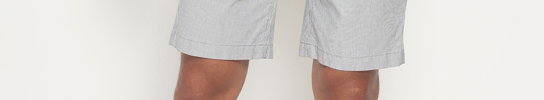 Buy IVOC Men White Striped Slim Fit Chino Shorts - Shorts for Men ...