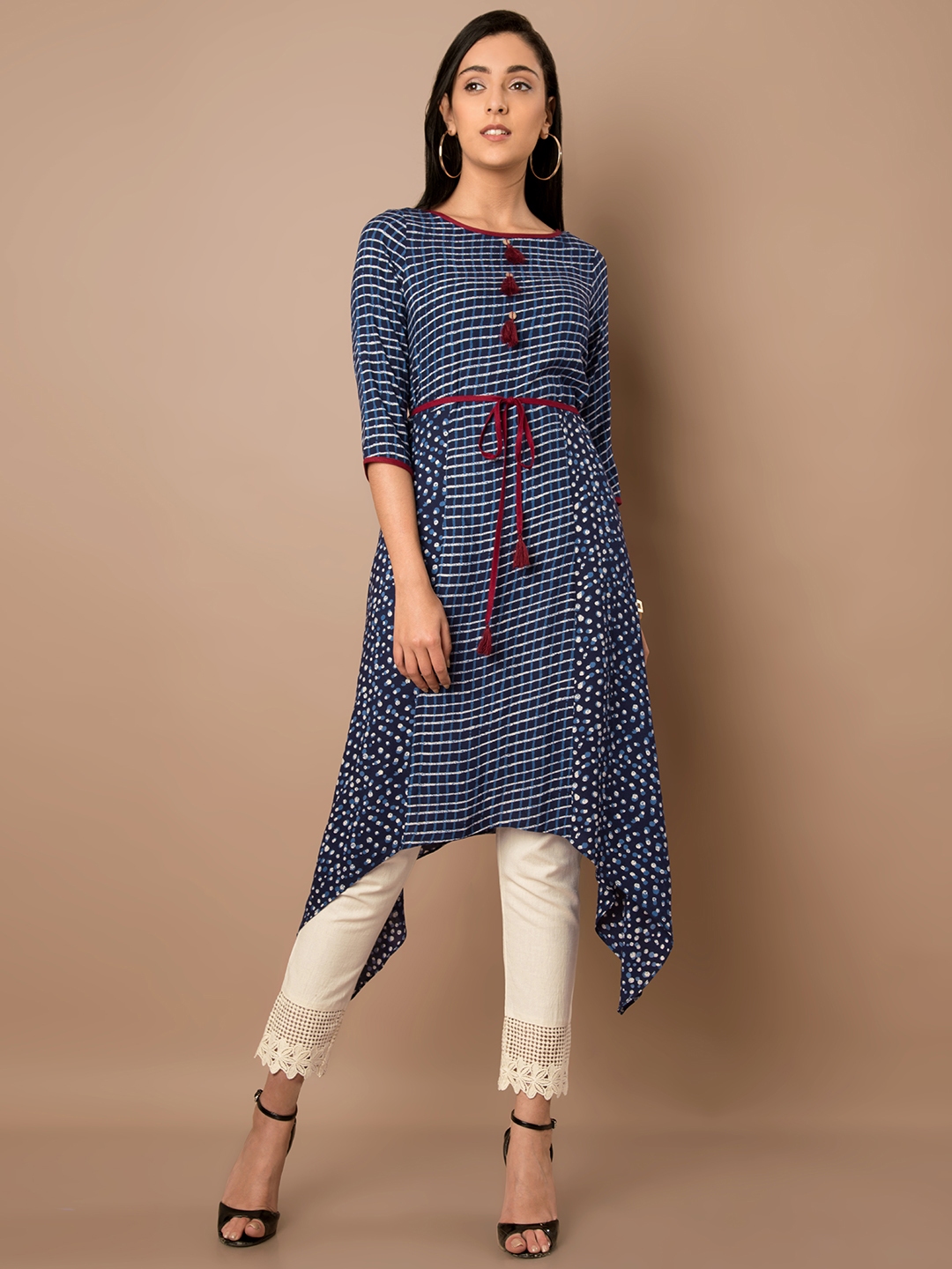 indya blue kurta