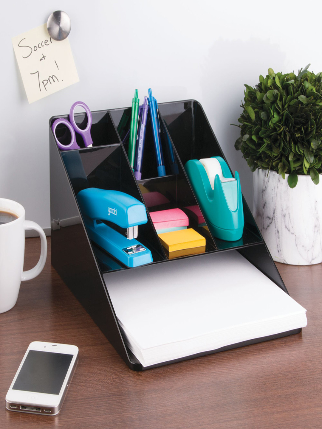 Buy InterDesign Black Plastic Desk Organiser Organisers for Unisex