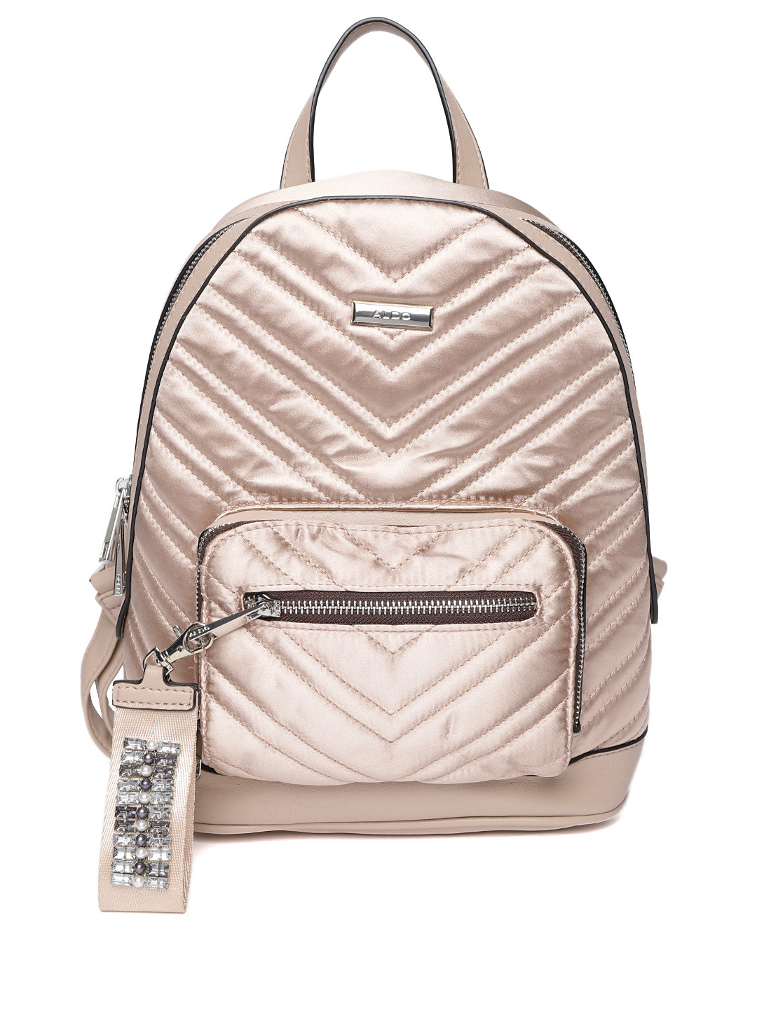 Buy ALDO Women Dusty Pink Quilted Backpack Backpacks for Women 6537993 Myntra