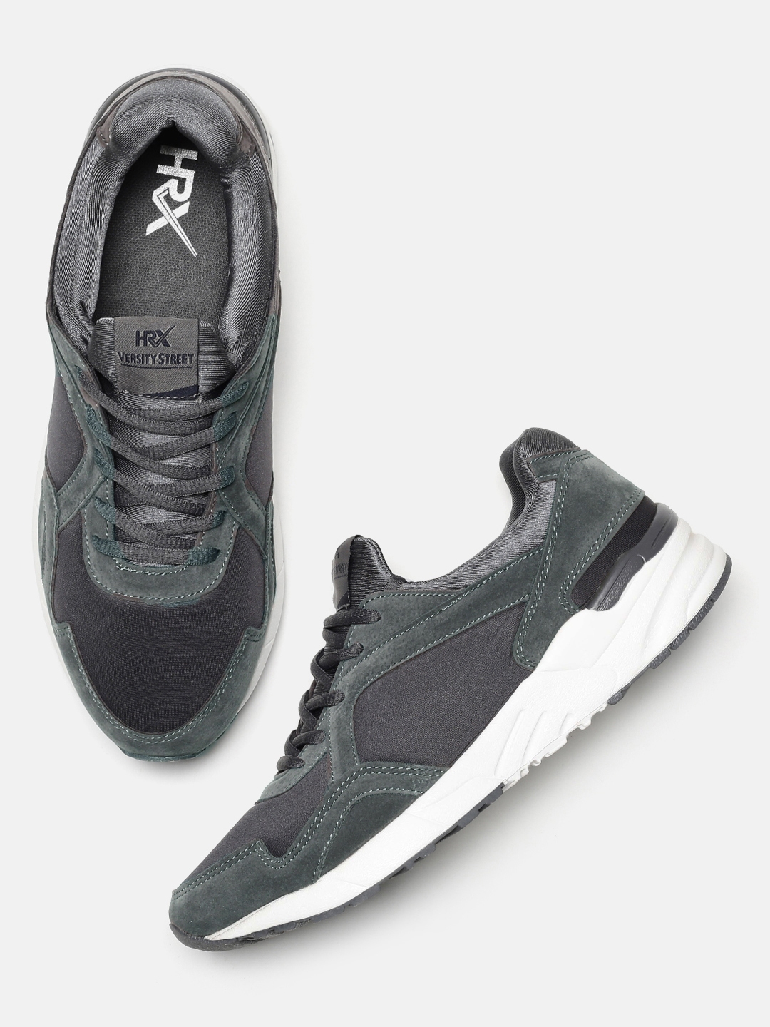Hrx men clearance grey sneakers