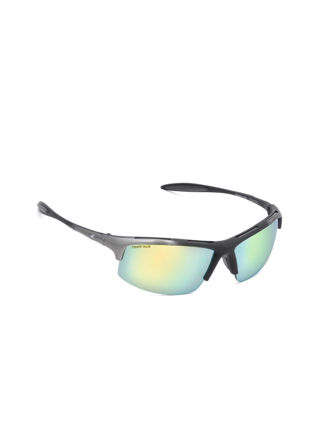Buy Fastrack Men Mirrored Half Rim Sports Sunglasses NBP354OR3