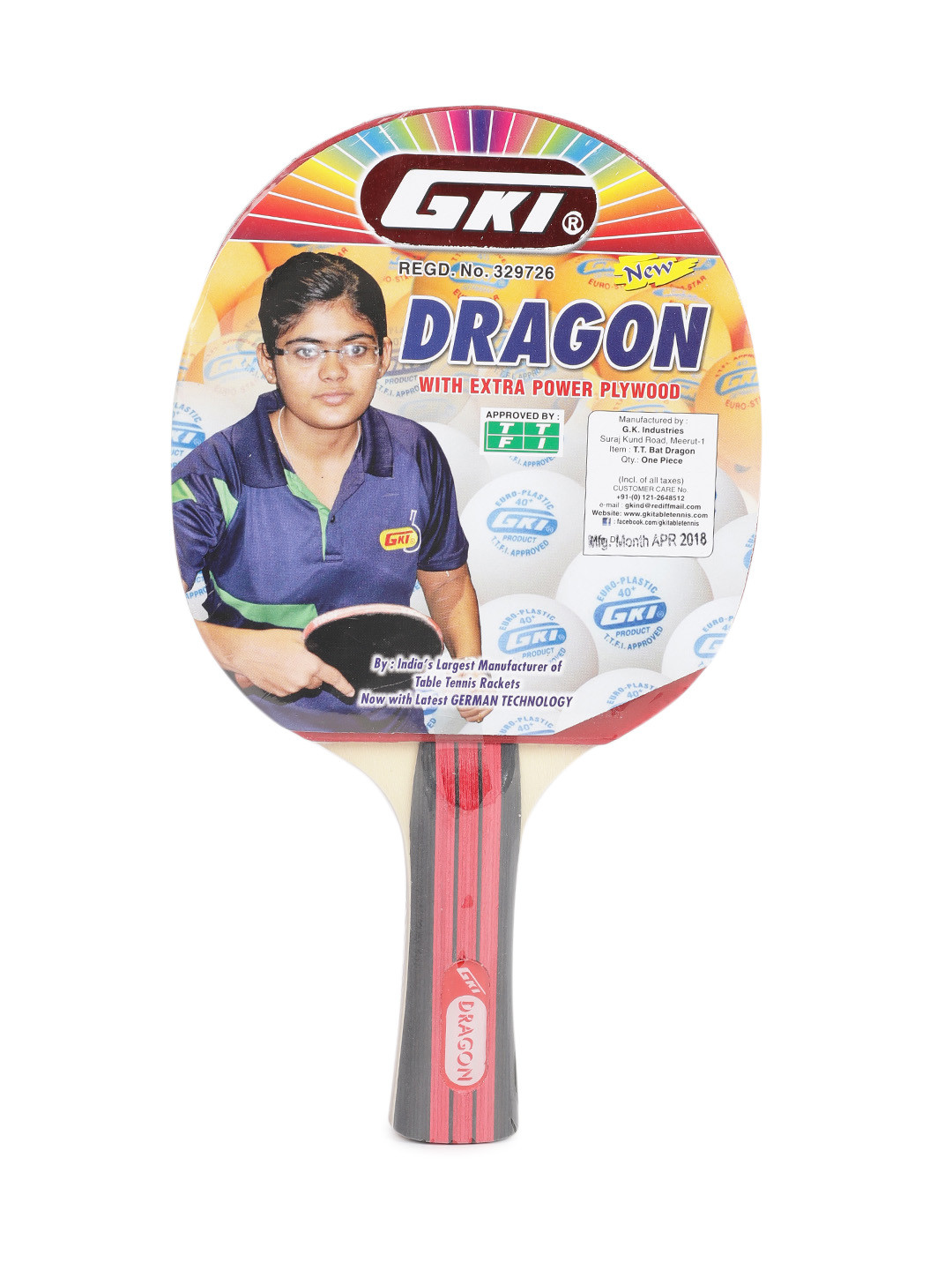 Buy GKI Dragon Table Tennis Bat Table Tennis Bats for Unisex 6539083
