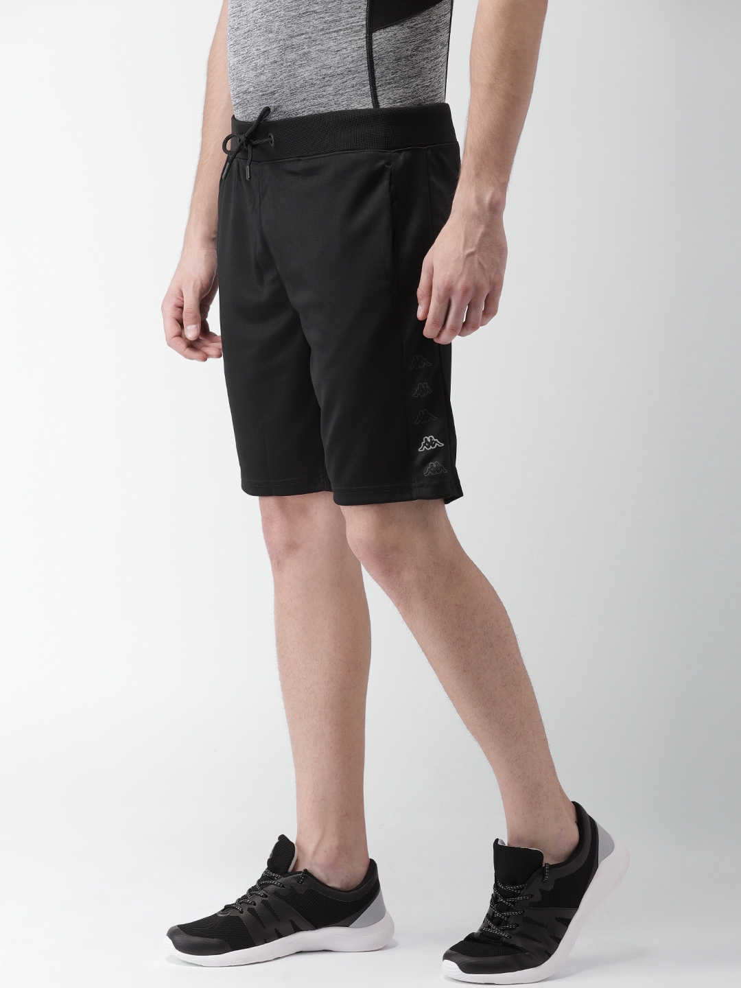 black kappa shorts