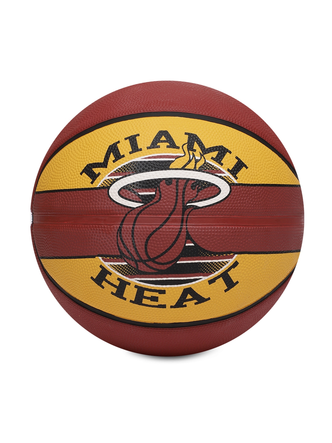 Buy Spalding Unisex Yellow Brick Red Miami Heat Basketball