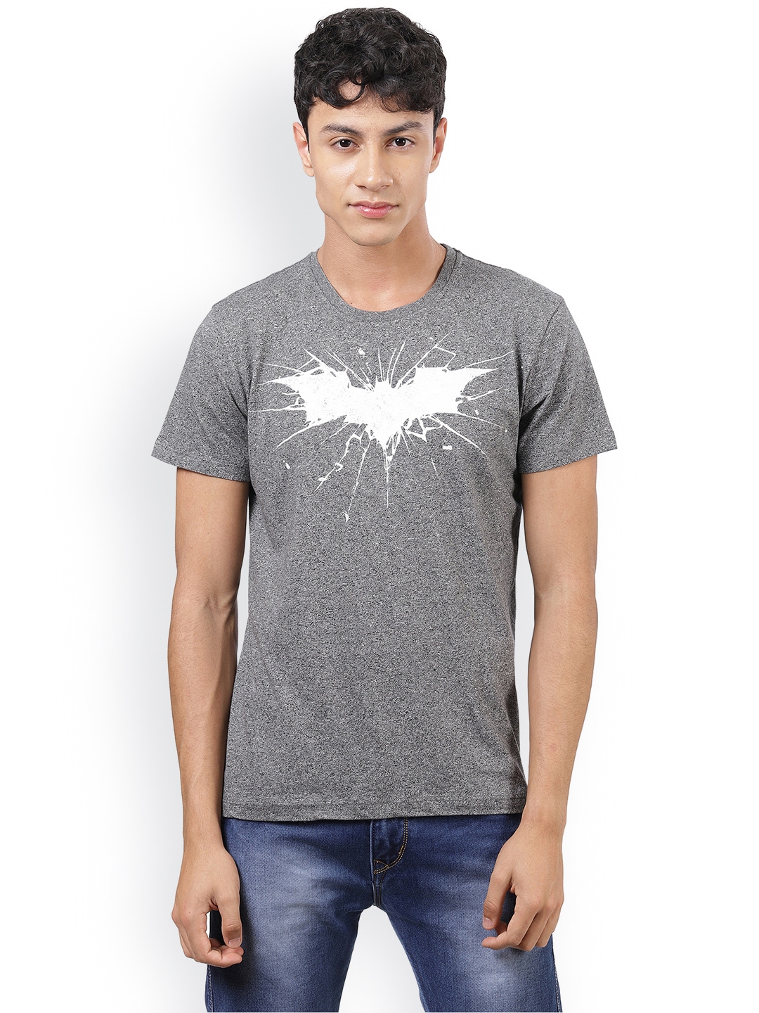 Buy Batman Featured Grey Tshirt For Men - Tshirts for Men 6544385 | Myntra