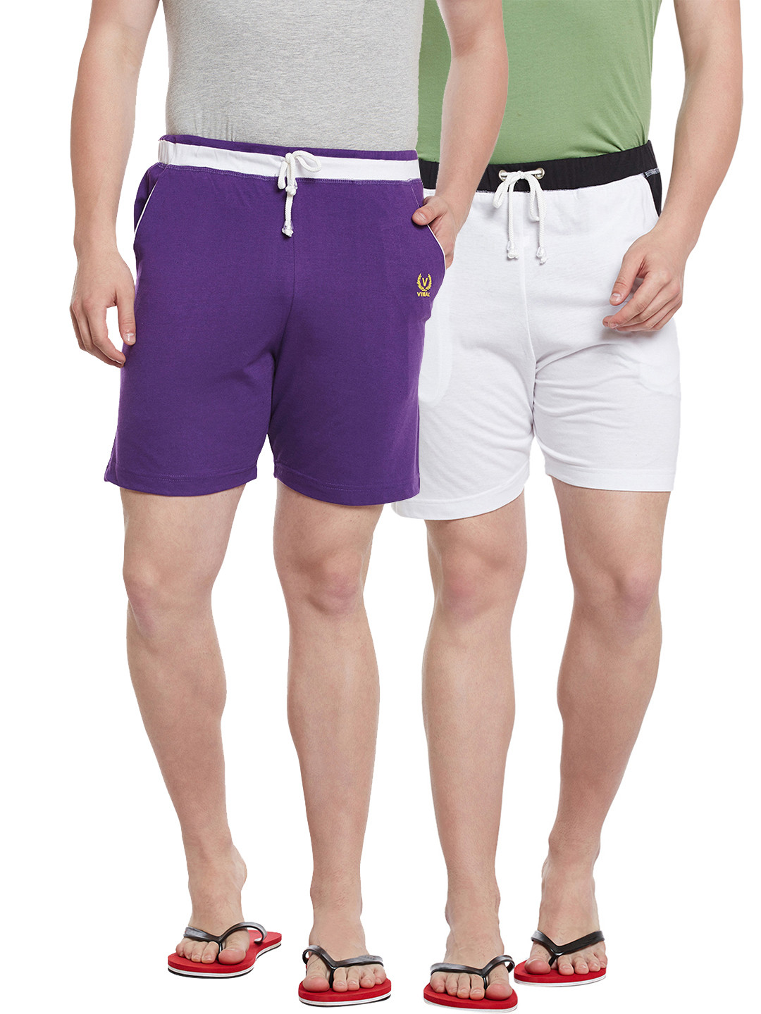 Buy VIMAL JONNEY Men Set 2 Lounge Shorts N8PU_N9W_02 Lounge Shorts