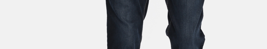 Buy People Men Blue Slim Fit Mid Rise Clean Look Stretchable Jeans ...