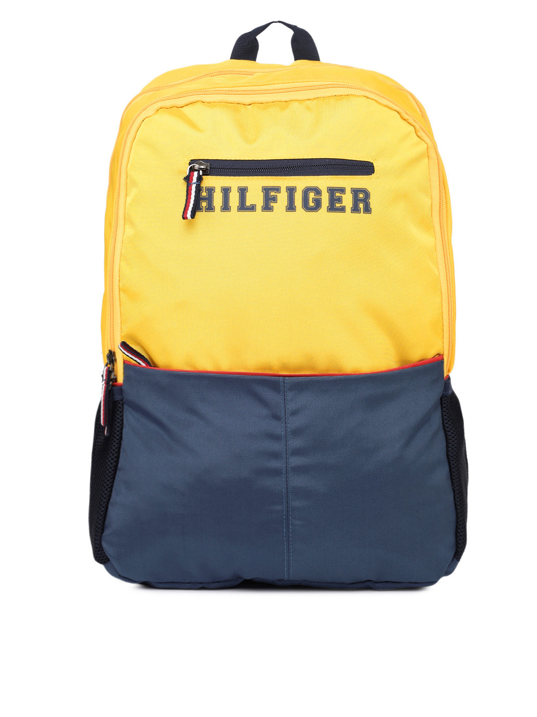 Buy Tommy Hilfiger Unisex Yellow & Blue Colourblocked Backpack