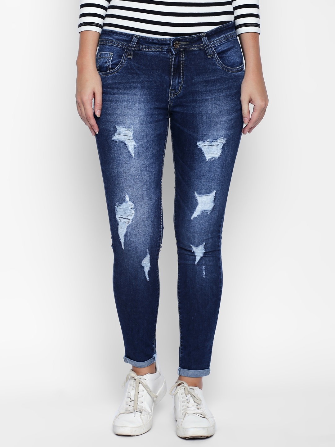 highly distressed jeans womens