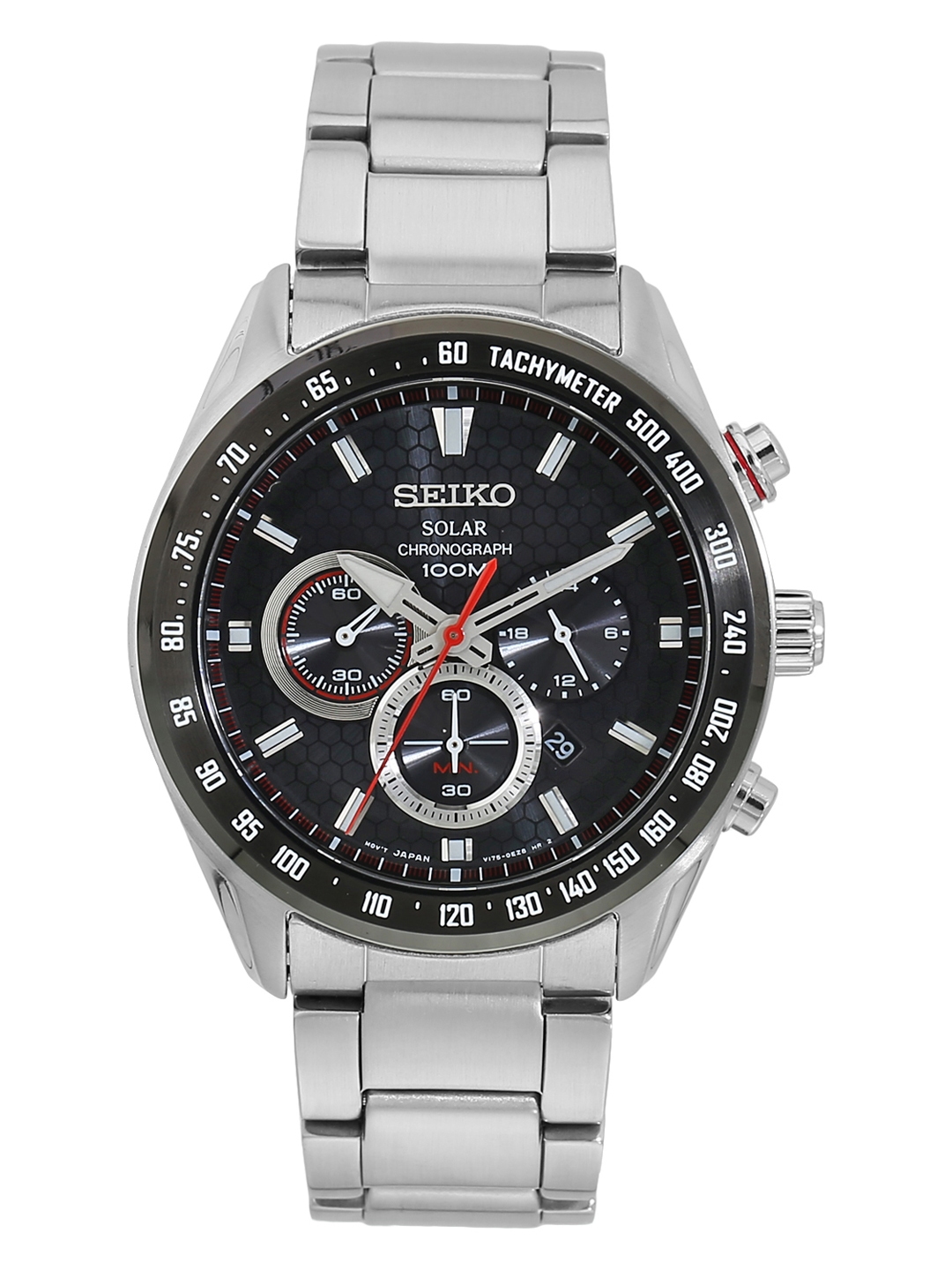 seiko coutura men's steel bracelet chronograph watch