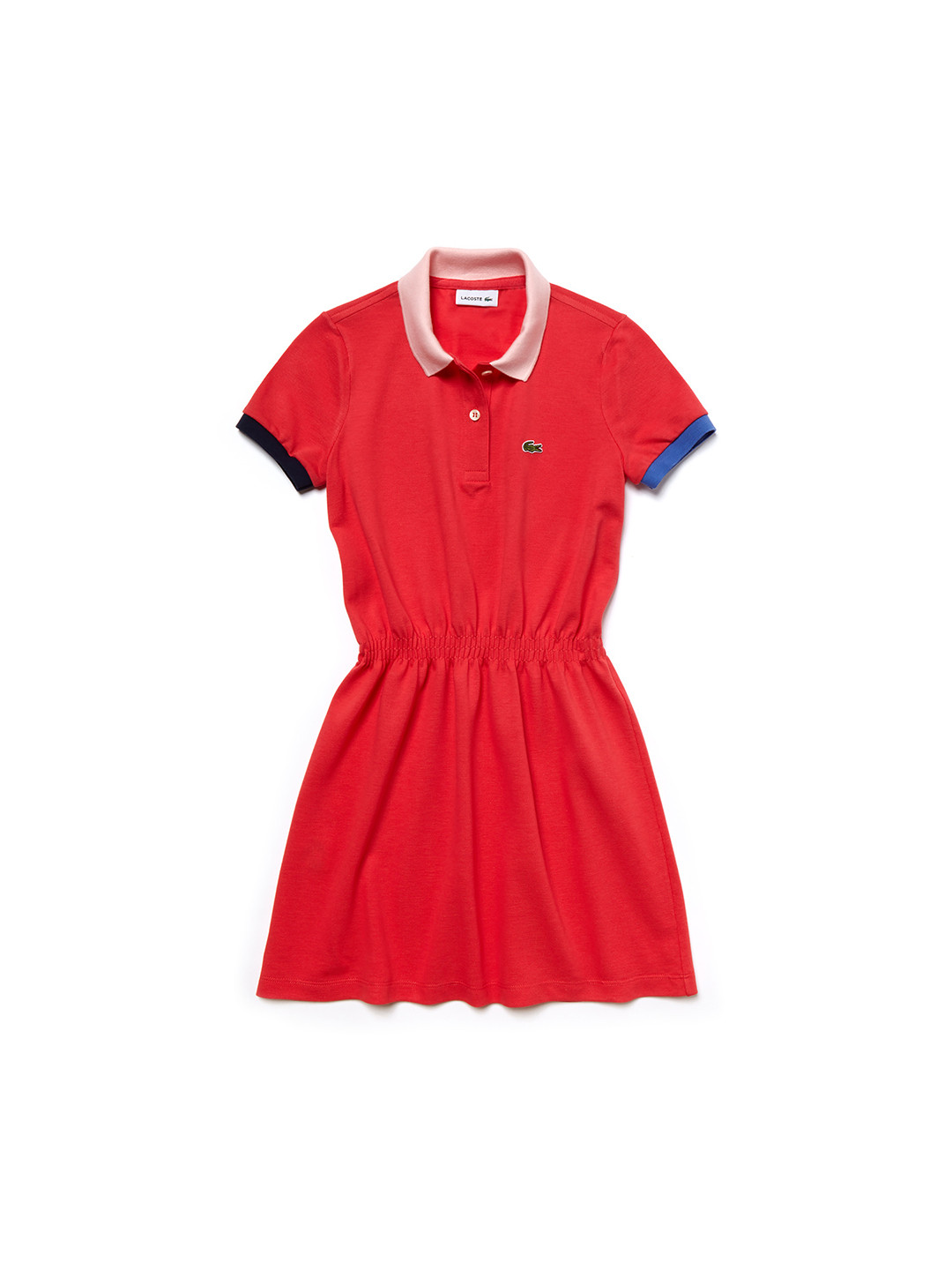 Buy Lacoste Girls Red Solid Shirt Dress Dresses for Girls 6553143