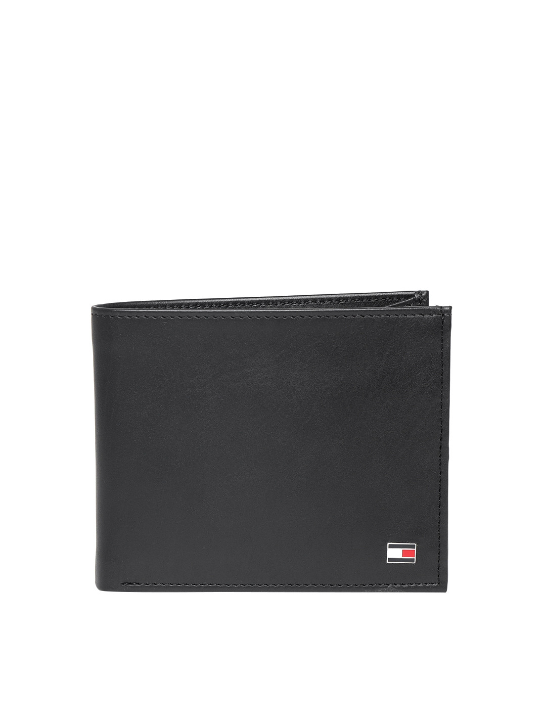 Buy Tommy Hilfiger Men Black Solid Two Fold Wallet Wallets for Men